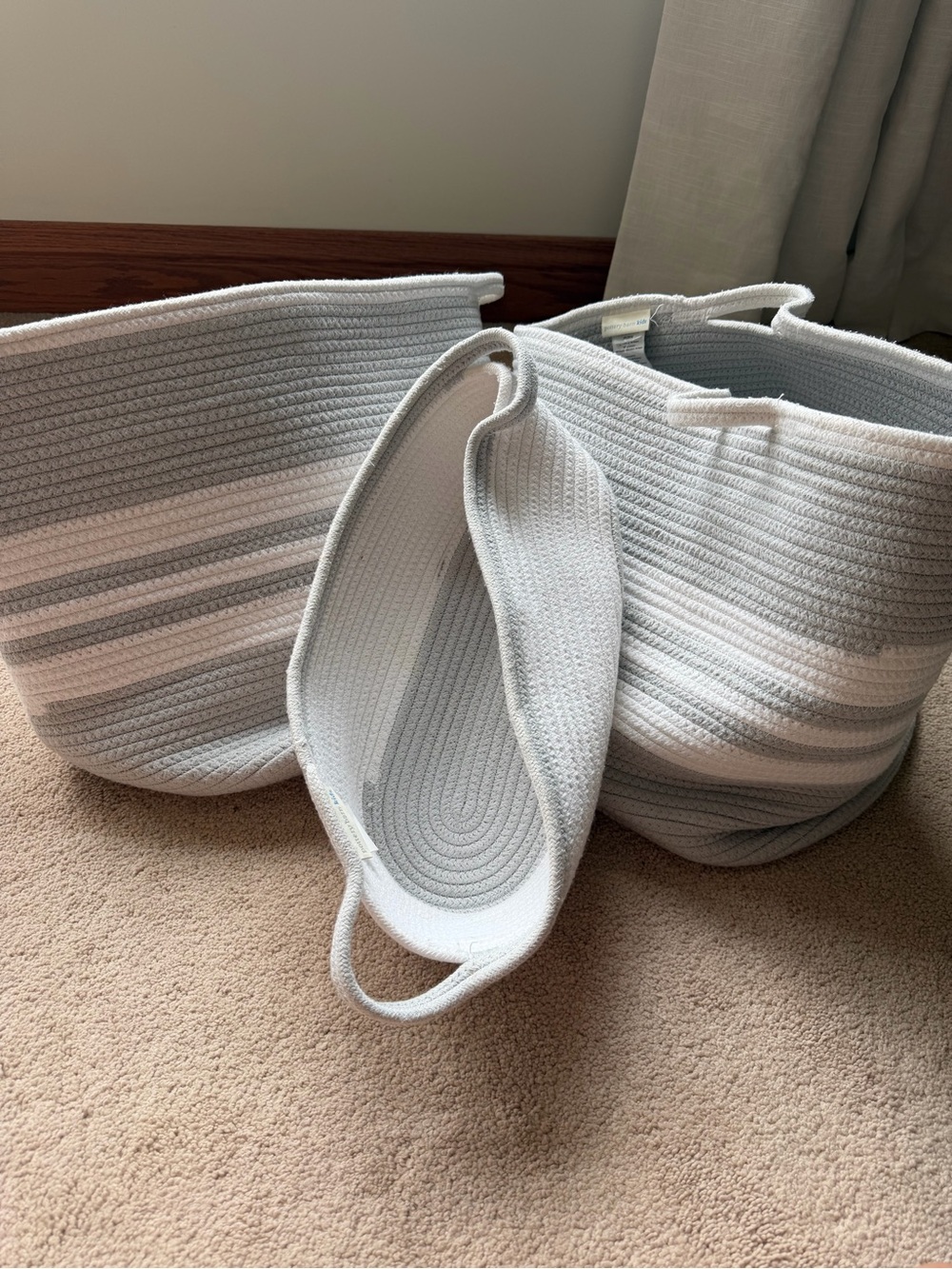 THREE PotteryBarn Kids Storage Baskets